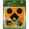Caldwell Orange Peel® - 8" Bullseye - 5 arkkia. Näe osumat helposti oranssilla taustalla ja mustalla kohteella, jopa pitkiltä etäisyyksiltä!