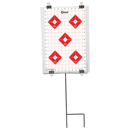 Caldwell® Ultra Portable Target Stand Kit on täydellinen all-in-one ratkaisu ampumaradalle, sisältäen tukijalan, backerin, puristimet ja targets.