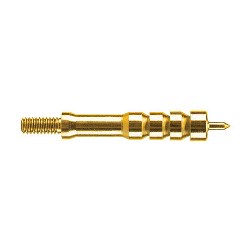 Tiptonin Solid Brass Jag 20 kaliberille tarjoaa tiukan istuvuuden patjan ja piipun väliin, ja sen terävä kärki pitää patjan keskitettynä.