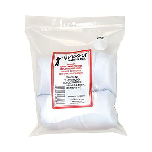 Tipton 45-58 Caliber 2,5" pyöreät patchit ovat 100% puuvillaflanellia, tarkasti leikattuja Tipton® Jags -käyttöön. Pakkaus sisältää 250 kpl.