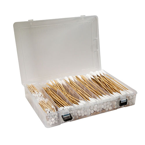 Tipton Power Swabs - Pistol Cleaning Kit 500 kpl tarjoaa kestäviä puuvillavälineitä, joustavan bambukahvan ja tehokkaan puhdistuksen ilman sotkua.