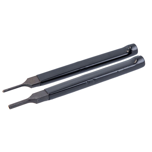 Wheeler® Engineering Bolt Catch Install Punch Kit helpottaa bolt catch -rullapintojen asentamista aloittamalla helposti starter punchilla ja viimeistelemällä flush finishing punchilla.