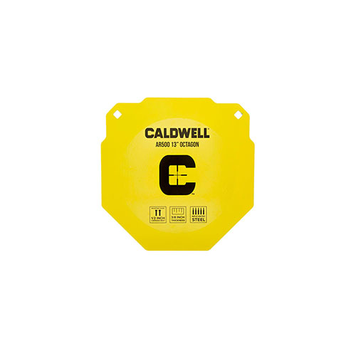 Caldwell AR500 13" Octagon - kirkkaat ja helposti nähtävät ter targets, jotka kestävät tuhansia laukauksia AR-500 terästä. Soveltuu kilpailuihin ja harjoitteluun.