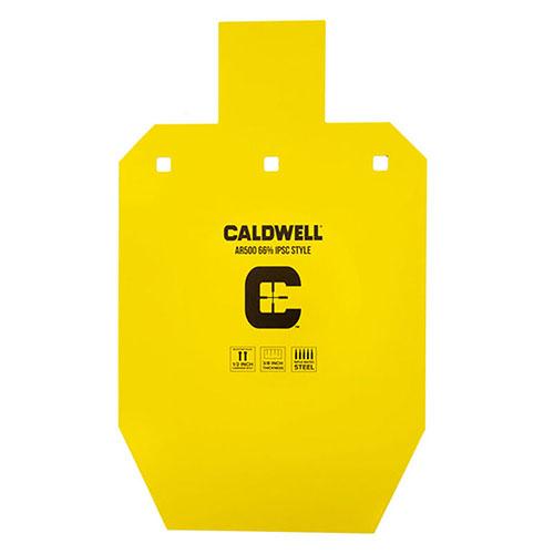 Caldwell AR500 66% IPSC terävät, kirkkaat ja kestävästä AR-500 teräksestä valmistetut maali, jotka kestävät tuhansia laukauksia ja eri kokoja.