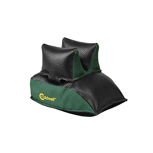 Caldwellin innovatiivinen ja laadukas Rear Shooting Bag on valmistettu nahasta ja polyesteristä, tarjoten tukevan alustan ja muotonsa säilyttävän rakenteen.