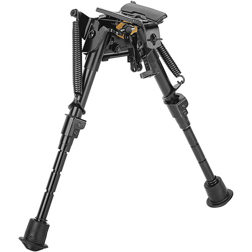 Caldwell® XLA Bipod® tarjoaa vakaata ampumatukea, joka kiinnittyy lähes mihin tahansa aseeseen. Säädettävät jalat helpottavat korkeuden valintaa.