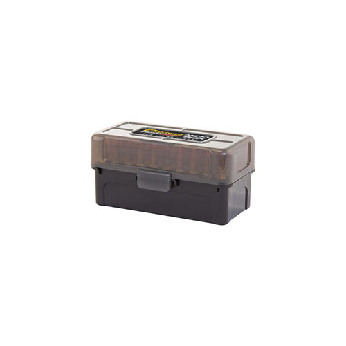 .223, 5.56 x 45 ja .204 patruunoita varten suunniteltu Caldwell AR-15 Mag Charger Ammo Box pitää 50 patruunaa turvallisesti ja kestävästi tallessa.
