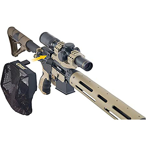 Caldwell AR-15 Pic Rail Brass Catcher kiinnittyy helposti Pic Railiin, kerää tyhjät hylsyt laukkuun ja estää kuumien hylsyjen putoamisen ampujan päälle.