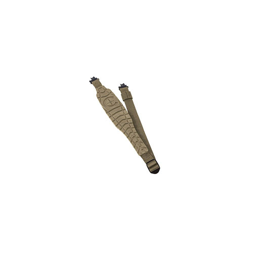 Caldwell® Max Grip Slingin ergonominen muoto jakaa aseen painon mukavaksi kantamiseksi, pitäen aseen paikallaan ja suojaten kosteudelta ja hajuilta.