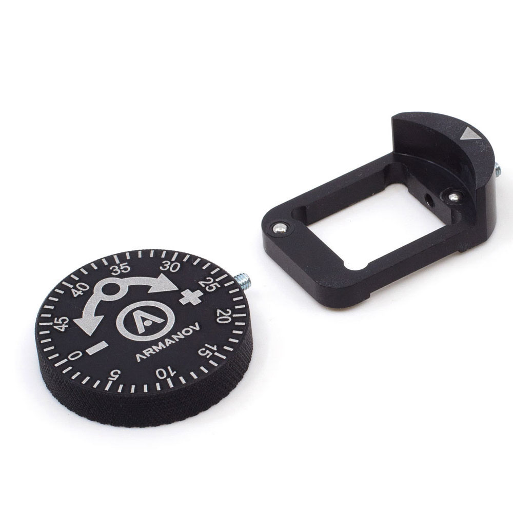 Armanov Clickable Dillon Precision Powder Thrower Knob Assembly mahdollistaa helpon ja tarkan säätämisen ilman työkaluja, 50 klikkausta tarkkuudella.