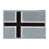 ULFHEDNAR Velcro-Patch Norjan lipulla, koko 4 x 6 cm, saatavilla punaisena/valkoisena/sinisenä tai tan-värisenä. Täydellinen lisävaruste varusteillesi!