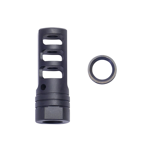 Schmeisser NOREC - tehokas multi-chamber compensator, joka vähentää recoilia ja muzzle risea, mahdollistaen nopean ja tarkan ampumisen. Kestävä teräsrakenteinen.
