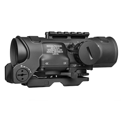 ELCAN SpecterDR 1.5-6x42mm tarjoaa kirkkaan näkökentän, helposti säädettävän suurennuksen ja valaistun 5.56 CX5455 tähtäimen kaikissa ympäristöissä.