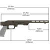 MDT LSS-RF Gen 2 - Kevyt ja kompakti rimfire-chassis 22LR/17 HMR - Yhteensopiva AR-pistoligripin ja carbine-stokin kanssa, M-Lok etuosa.