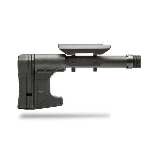 Kestävä ja kevyt MDT Composite Carbine Stock tarjoaa helpon säätämisen, M-Lok-aukot ja 4 LOP-välikappaletta. Sopii kaikkiin LSS-korvakkeisiin ja AR-15 Carbine -liitäntään.