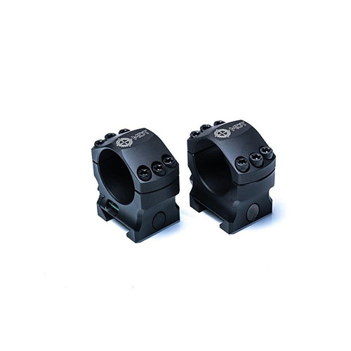 MDT Elite Scope Rings tarjoavat kevyen ja kestävän kiinnitysjärjestelmän optiikoille, sisäänrakennettu bubble level ja STANAG 4694 -standardin mukainen rakenne.