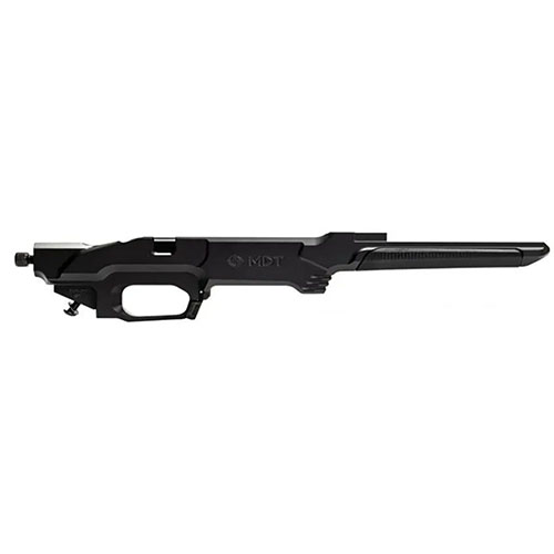 Rakenna oma MDT ESS Chassis Tikka T3 -perustasi valitsemalla haluamasi Forend ja Stock, jotka tarjoavat monipuolisia vaihtoehtoja ja M-LOK-liitännät.