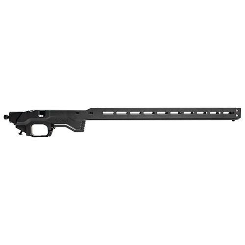 Luo oma ACC Chassis Tikka T3:lle eri varastovaihtoehdoilla, mukaan lukien taittuvat mallit. Tarvitset myös MDT:n Vertical Pistol Gripin.