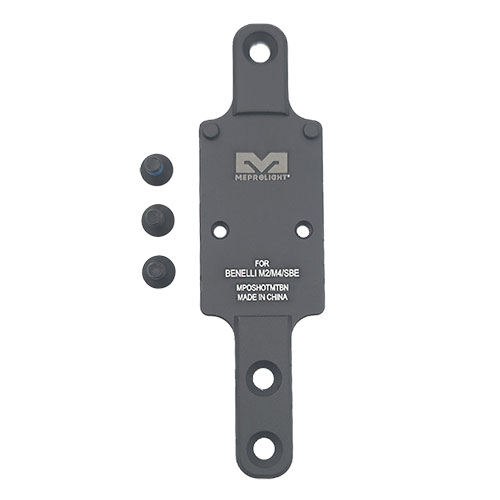 MPO PRO-F, RED & RMR SHOTGUN PLATE on suunniteltu Benelli M2/M4/SBE:lle, tarjoten erinomaisen tarkkuuden ja nopean kohdistamisen punapisteen avulla.
