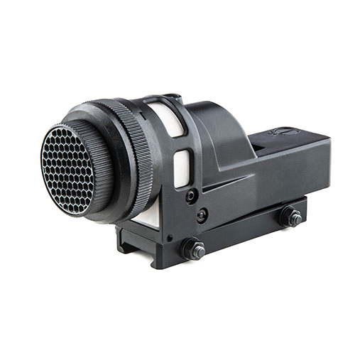 MEPRO M21 on itsenäisesti valaistu ja taisteluolosuhteissa todistettu reflex-sight, joka toimii ilman paristoja, tarjoaa viisi retikkeliä ja 30 mm linssin.