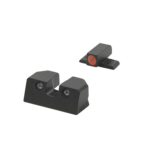 MEPRO Hyper-Bright™ kiinteät pistoolisäätimet tarjoavat äärimmäisen kirkkauden kaikissa valaistusolosuhteissa, ilman paristoja ja huoltovaatimuksia.