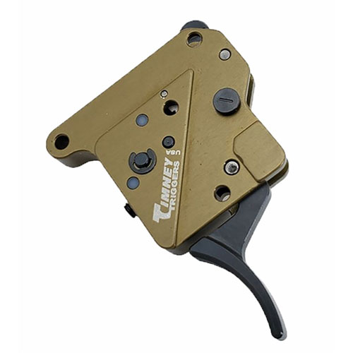 TIMNEY REMINGTON 600 -kiskot tarjoavat säädettävän vetopainon 2-4 lb, tarkkuutta ja turvallisuutta, sekä mahdollisuuden säätää liipaisimen matkaa.