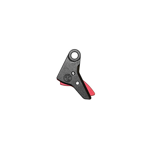 Timney GLOCK TRIGGERS (3lb vetopaino) parantaa laukaisutuntumaa kaikissa Gen 3-4 GLOCK-pistoolimalleissa. Alumiininen Enhanced Feel Trigger Shoe musta/punainen viimeistely.