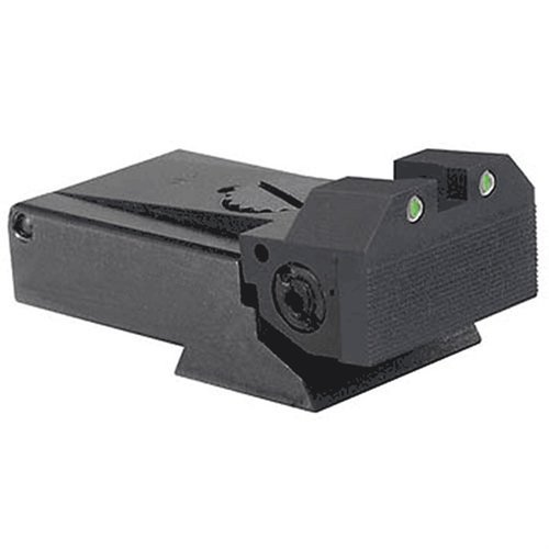 RUGER® MK II,III™ TRITIUM INSERT SIGHTS tarjoavat erinomaisen tarkkuuden, selkeät säätöklikkaukset ja Trijicon-tritium-pisteet vihreinä tai keltaisina.