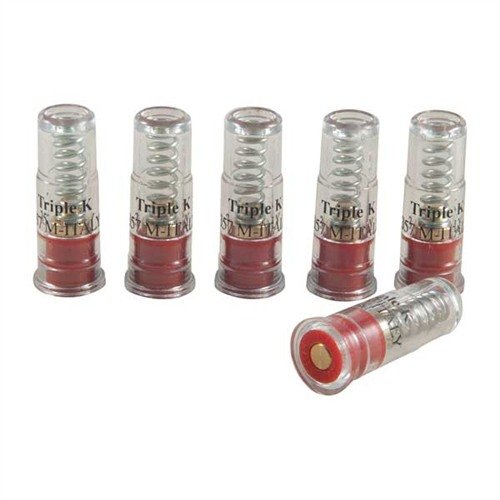 .357 MAG DELUXE SNAP CAPS - suojaa laukaisinjousia ja mahdollistaa turvallisen kuivaharjoittelun. Kirkas väri estää sekoittumisen elävien patruunoiden kanssa.