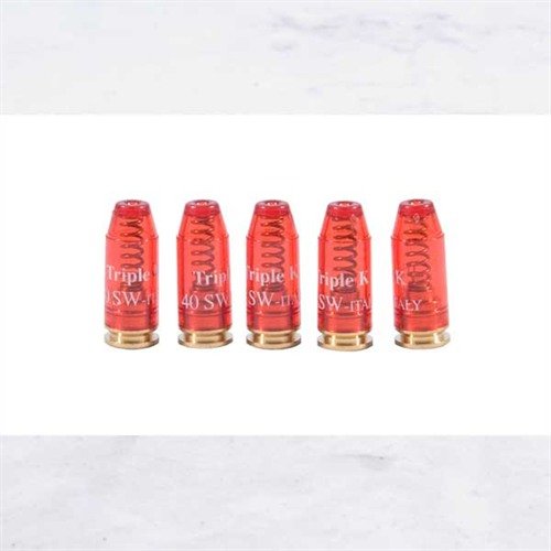 .40 Smith & Wesson DELUXE SNAP CAPS - suojaa laukaisinjousia ja parantaa kuivaharjoittelua. Kirkas väri estää sekoittamisen oikeisiin patruunoihin.