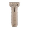 PICATINNY STANDARD VERTICAL GRIP tarjoaa tukevan otteen, suuren säilytystilan ja vesitiiviin rakenteen, mikä tekee siitä erinomaisen valinnan taistelukäyttöön.
