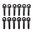 UNCLE MIKES DOME SWIVEL STUD 10-32X3/4" 12 PACK