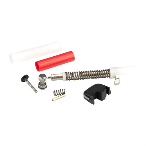 M&P 2.0 Rebuild Kit sisältää kaikki tarvittavat S&W OEM -osat M&P:n tai M&P 2.0:n liukusäiliön uudelleenrakentamiseen, mukaan lukien plunger, striker block ja extractor.