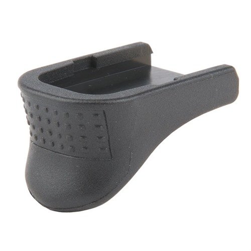 GRIP EXTENSION GLOCK® 42: parantaa tarkkuutta lisäämällä palautteen hallintaa ja mukavuutta, mahdollistaen koko käden käytön ampumassa.