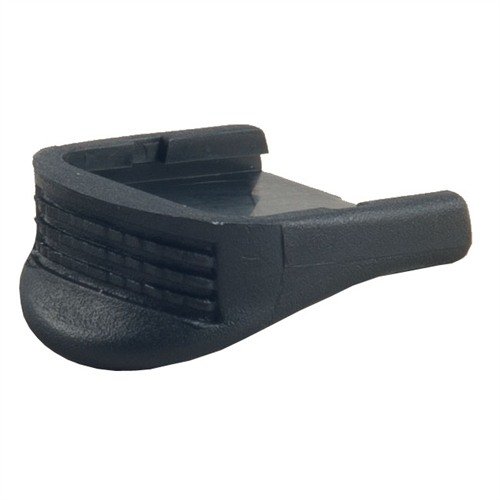GRIP EXTENSION GLOCK® 29: Lisää tarkkuutta ja hallintaa, mahdollistaa koko käden käytön, mukautuu tehtaan patruunapidikkeeseen, tekee ampumisesta mukavampaa.