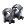MAX-50 SCOPE RINGS tarjoavat 60% enemmän pitovoimaa, 6 #8-40 Torx ruuvia kuorman jakamiseksi ja ovat yhteensopivia MIL STD 1913:n kanssa.