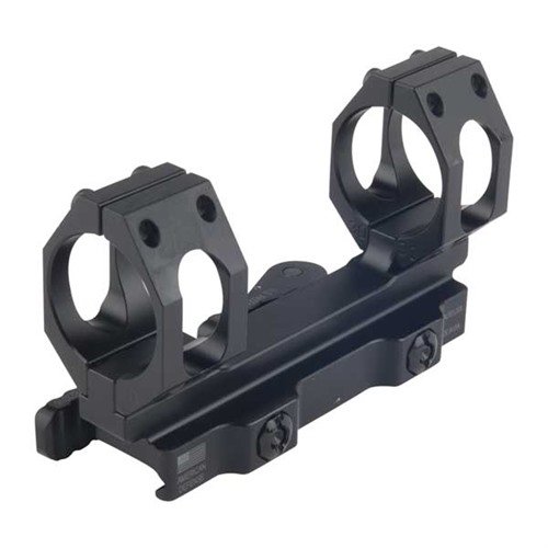 RECON-S No Offset Scope Mount tarjoaa nopean irrotusjärjestelmän, kestävä alumiinirakenne ja varma kiinnitys Picatinny- tai Weaver-rautoihin.