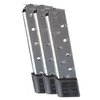 .45 ACP Power Magazine - 3 pakka, kestävä ruostumaton teräs, mukana Kydex-laukku kahdelle lippaalle, täydellinen ampumaradalle tai piilokäyttöön.