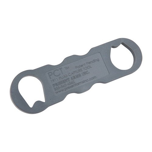 PCT-1911 Plug Capture Tool on ergonominen, kevyt ja kestävä, joka mahdollistaa 1911:n recoil plugin turvallisen kiinnittämisen ja bushingin avaamisen helposti.
