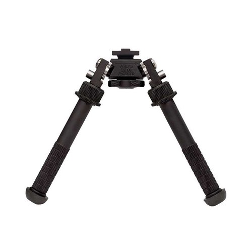 V8 ATLAS BIPOD on kevyt alumiininen bipodi, jossa kestäviä ruostumattoman teräksen lukkomekanismeja ja kumijalkoja, jotka tarjoavat vakauden ampumapaikalla.
