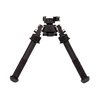 V8 ATLAS BIPOD on kevyt alumiinijalusta, jossa kestävä ruostumattomasta teräksestä valmistettu lukitus ja kumijalat, säädettävät jalat 5"-9".