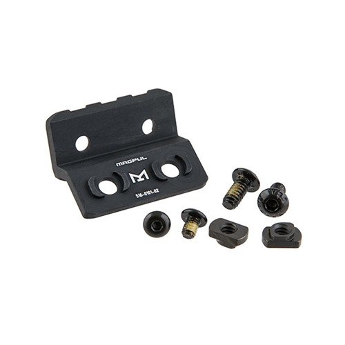 M-LOK Offset Light/Optic Mount tarjoaa kaksisuuntaisen alustan asevalojen tai optiikoiden kiinnittämiseen, valmistettu Mil-Spec anodisoidusta alumiinista.
