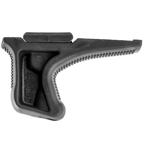 PICATINNY BCMGUNFIGHTER KAG -kulmaote tarjoaa ergonomisen otteen, parantaa aseenkäsittelyä ja vähentää nivelten rasitusta ilman merkittävää tilavuuden lisäystä.