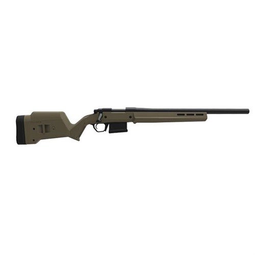 Magpul Remington 700 Hunter Stock on ergonominen, säädettävä pituus ja poskipakan korkeus, yhteensopiva M-LOK lisävarusteiden kanssa ja vaatii ei vuorausta.