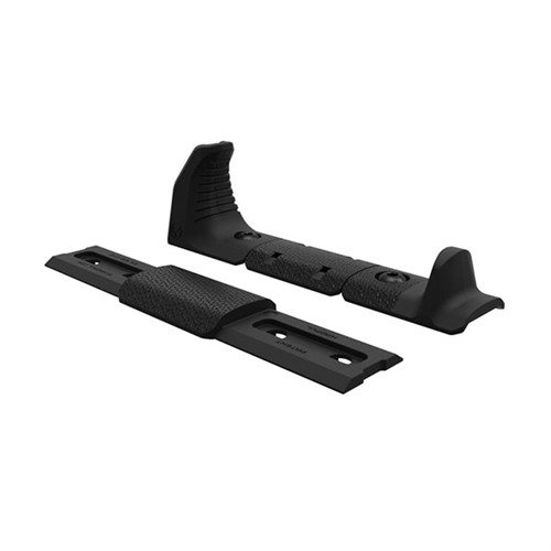 M-LOK Hand Stop Kit tarjoaa kevyen ja matalan profiilin M-LOK-osoituspisteen parempaan aseenkontrolliin sekä suojaa käyttäjän kättä kuumalta etutähtäimeltä.