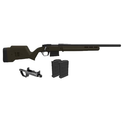 Magpul Remington 700 Hunter - säädettävä, helppo asentaa, M-LOK-yhteensopiva, sisältää 2 kpl 10 laukauksen PMAG 7.62 AC -patruunoita.