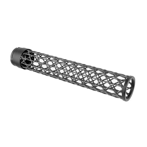 EDGE HANDGUARD WOVEN CARBON FIBER on 12.375" pituudella tarjoaa kevyen rakenteen, alumiinikannet ja helpon asennuksen suoraan paketista.