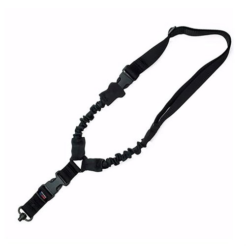 GrovTec Bungee Sling tarjoaa erinomaisen mukautuvuuden ja vaimennuksen, helpottaen liikkeitä ja vähentäen ääntä, täydellinen taktiseen käyttöön.