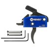Midwest Industriesin Enhanced Drop-In Curved Trigger tarjoaa 3.5lb vetovoiman, sujuvan laukaisun ja helpon asennuksen AR-15 pienipulttisille alustoille.