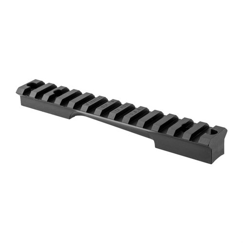 CNC-koneistettu teräspohja, tarkka ja vakaa perusta optiikoille, itsesenteroivat Torx®-ruuvit ja valittavissa Standard tai 20 MOA korkeus.